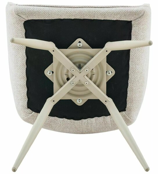 Scaun de dining pivotant MORIX, bej deschis/ casmir LEO 23