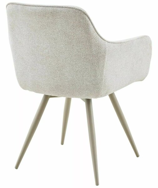 Scaun de dining pivotant MORIX, bej deschis/ casmir LEO 23