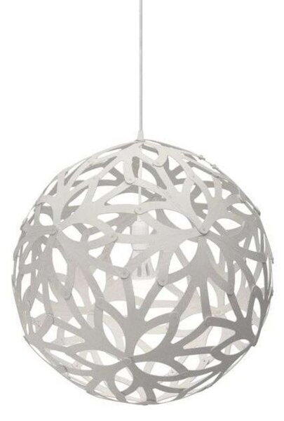 Floral Lustră Pendul Ø60 White 2 Sides - David Trubridge