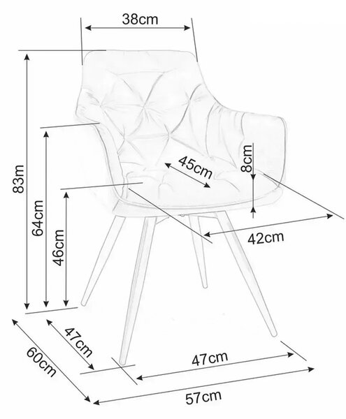Scaun de dining pivotant MORIX, bej deschis/ casmir LEO 23