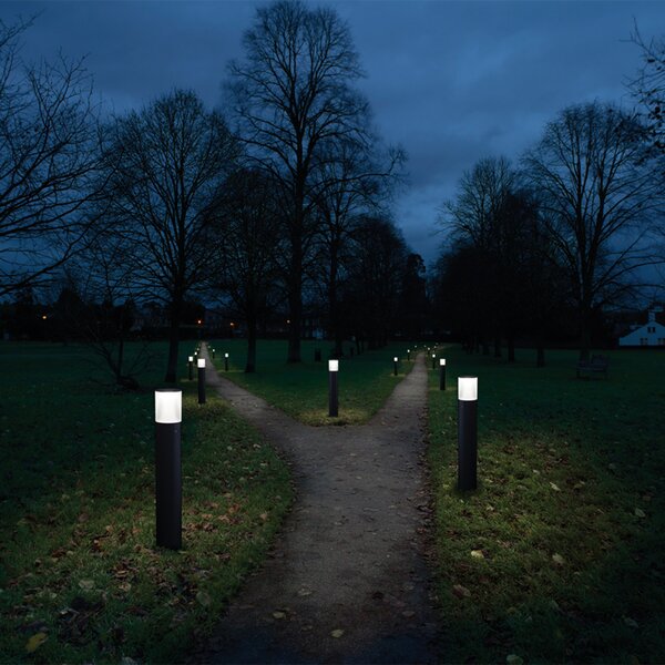 THORN Thorn D-CO bornă luminoasă LED, 3.000 K, gri, 100 cm, Gri, Metal, Modern