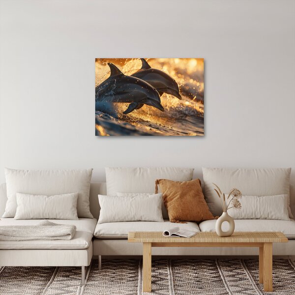 Tablou - Delfinii (70x50 cm)