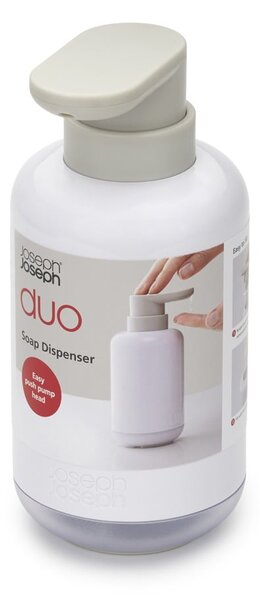 Dozator de săpun lichid alb din plastic 300 ml Duo – Joseph Joseph