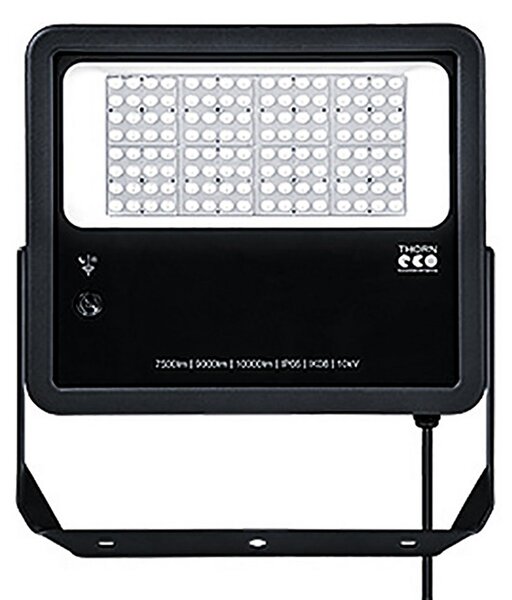 THORN THORNeco Leo Flex LED spot IP66 PC 80W 830, reglabil, Negru, Metal