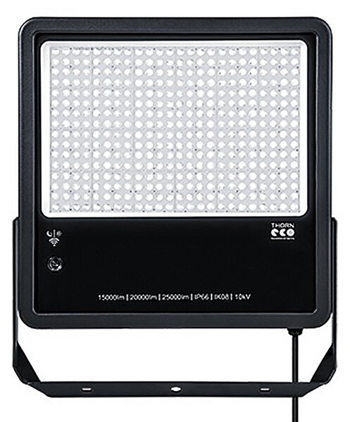 THORN THORNeco Leo Flex LED spot IP66 PC 190W 840, reglabil, Negru, Metal