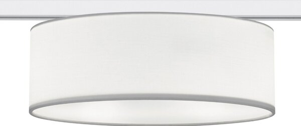 Trio Lighting plafonieră bifazică DUOline 763902 2xE27, alb, reglabil, Alb, Camera de zi / sufragerie, Țesătură / Textil, Modern