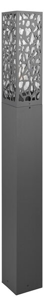 Trio Lighting Lampă de trotuar Cooper, abajur cu coborâre, reglabil, Negru, Metal, Modern