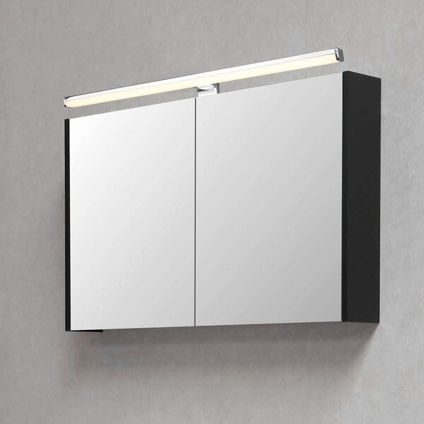 Trio Lighting Aplică de perete LED Lino, crom/alb, Gri, Baie, Metal, Modern