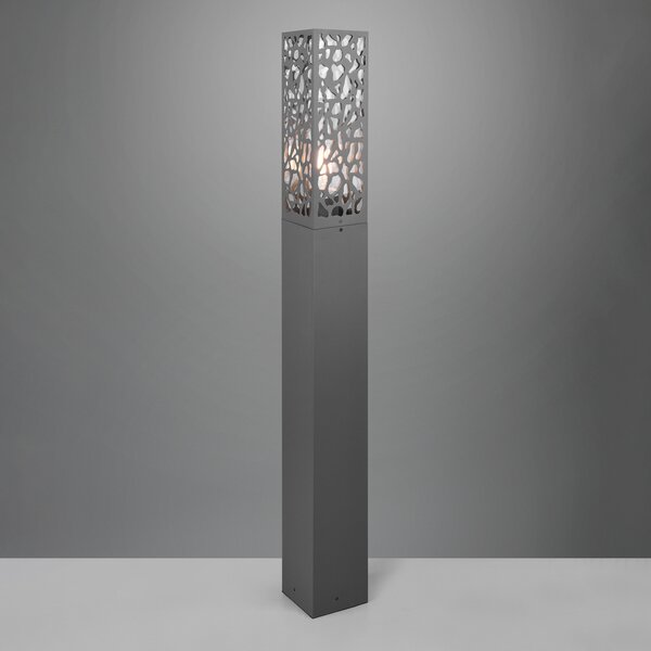 Trio Lighting Lampă de trotuar Cooper, abajur cu coborâre, reglabil, Negru, Metal, Modern
