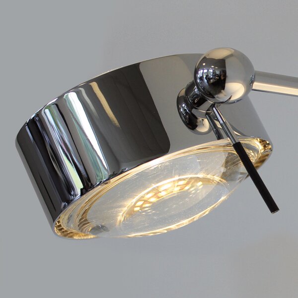 Top Light Aplică de perete PUK SIDES, 10 becuri cm crom, reglabil, Metalic, Camera de zi / sufragerie, Metal, Design, Spot de perete