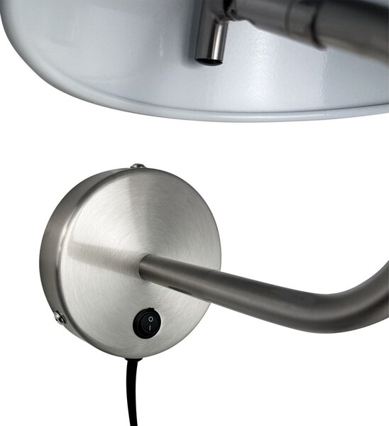 Lampă de perete Dyberg Larsen, Oulu, Metalic, Camera de zi, Metal, Design