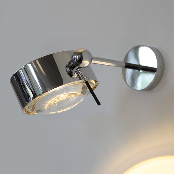 Top Light Aplică de perete PUK SIDES, 10 becuri cm crom, reglabil, Metalic, Camera de zi / sufragerie, Metal, Design, Spot de perete
