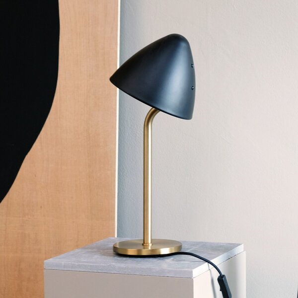 Lampă de masă Dyberg Larsen, Oulu, Negru, Camera de zi, Metal, Design