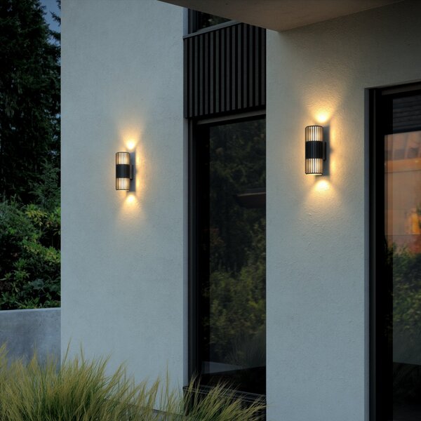 Lămpi de exterior Nordlux, Aludra Double, reglabil, Negru, Aluminiu