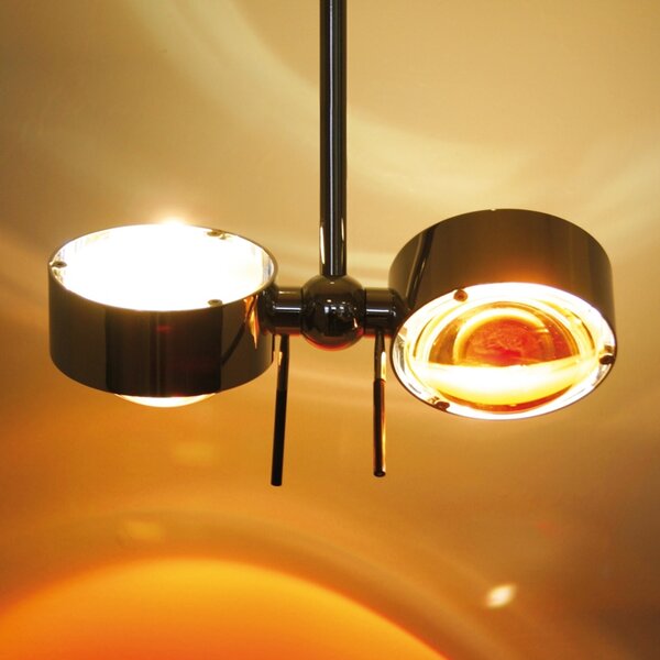 Top Light Lampă suspendată reglabilă PUK CEILING, crom, reglabil, Metalic, Camera de zi / sufragerie, Metal, Design