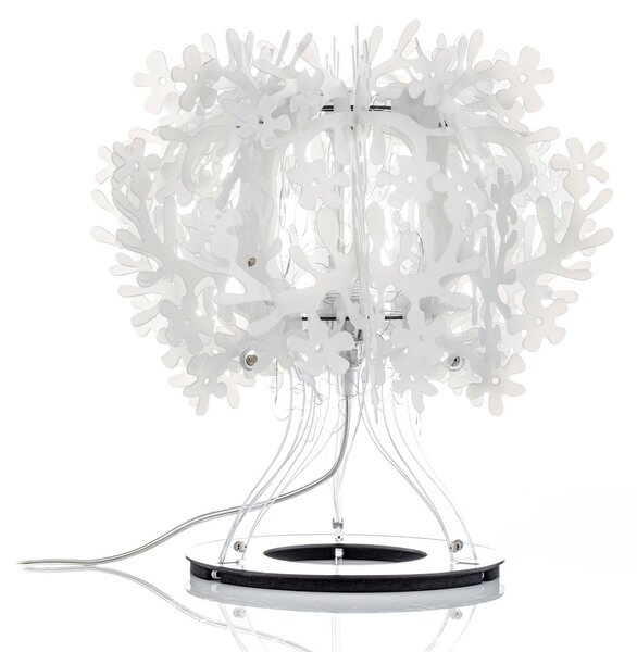 Lampă de masă Slamp, FIORELLA, Alb, Camera de zi, Plastic, Design