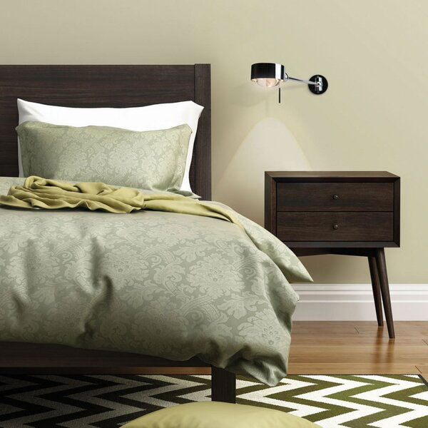 Top Light Lumină de citit Puk Hotel, 28 cm, crom mat, G9, reglabil, Gri, dormitor, Metal, Modern