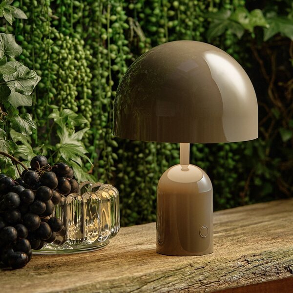 Lampă de Exterior Tom Dixon, BELL PORTABLE, reglabil, Gri, Camera de zi, Plastic, Design