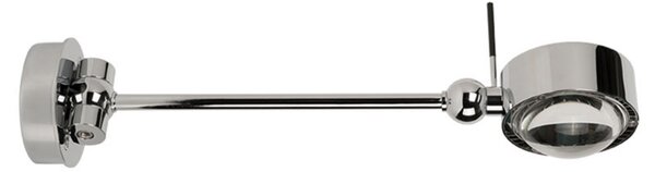 Top Light Lumină de citit Puk Hotel, 28 cm, crom mat, G9, reglabil, Gri, dormitor, Metal, Modern