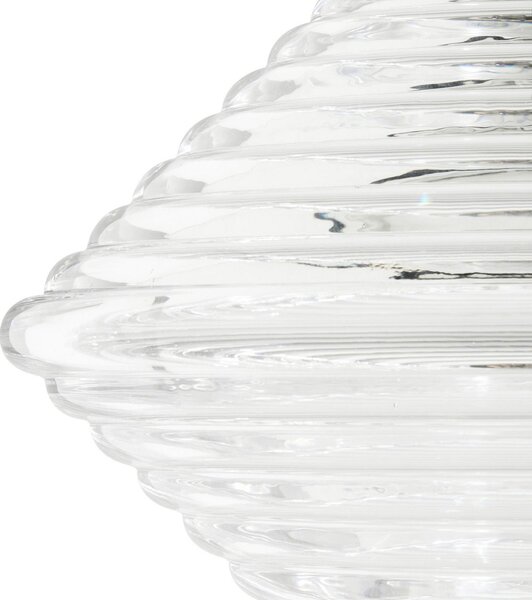 Lustră Pendul Tom Dixon, Press Cone, reglabil, Transparent, Camera de zi, Sticlă, Design