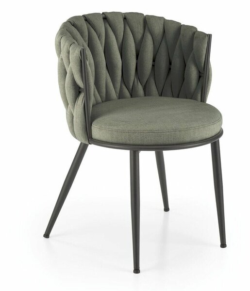 Scaun Houston 1508, Negru, Măslin deschis, 79x57x60cm, 14 kg