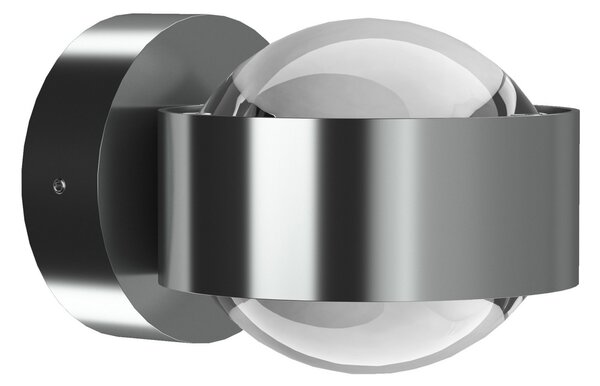 Top Light Puk Mini Wall LED 2x8W Lentile clare, crom mat, reglabil, Gri, Camera de zi / sufragerie, Metal, Design