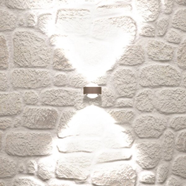 Top Light Puk Mini Wall LED 2x8W lentile transparente, nichel mat, reglabil, Gri, Camera de zi / sufragerie, Metal, Design