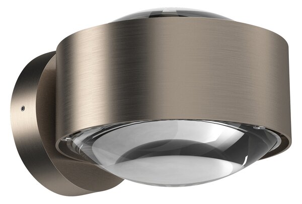 Top Light Puk Maxx Wall, LED, lentile transparente, nichel mat, reglabil, Gri, Camera de zi / sufragerie, Metal, Design