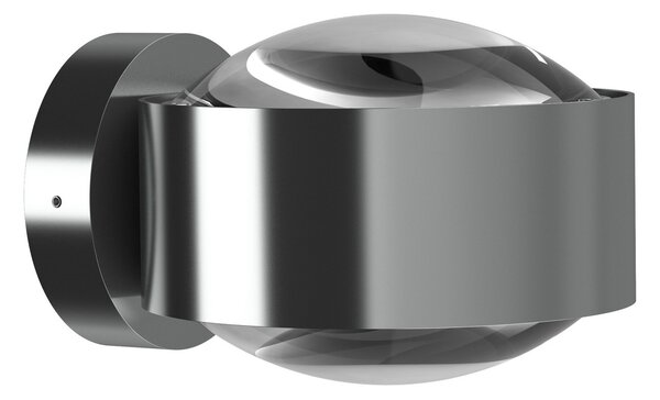 Top Light Puk Maxx Wall, LED, lentile transparente, crom mat, reglabil, Gri, Camera de zi / sufragerie, Metal, Design