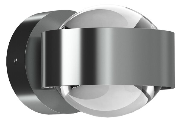 Top Light Puk Mini Wall, G9, lentile transparente, crom mat, reglabil, Gri, Camera de zi / sufragerie, Metal, Design