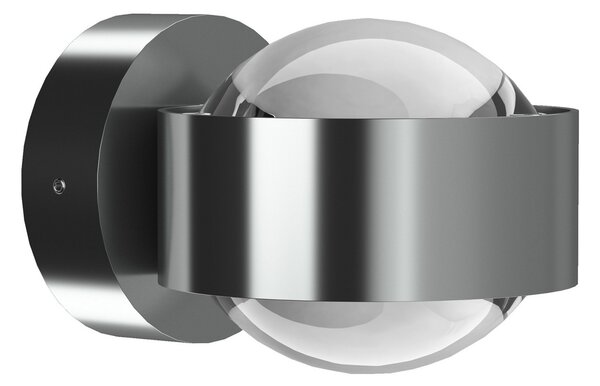 Top Light Puk Mini Wall, G9, lentile transparente, crom mat, reglabil, Gri, Camera de zi / sufragerie, Metal, Design