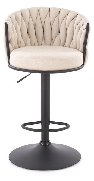 Scaun bar Houston 2016, Negru, Bej, 90x53x53cm, 19 kg