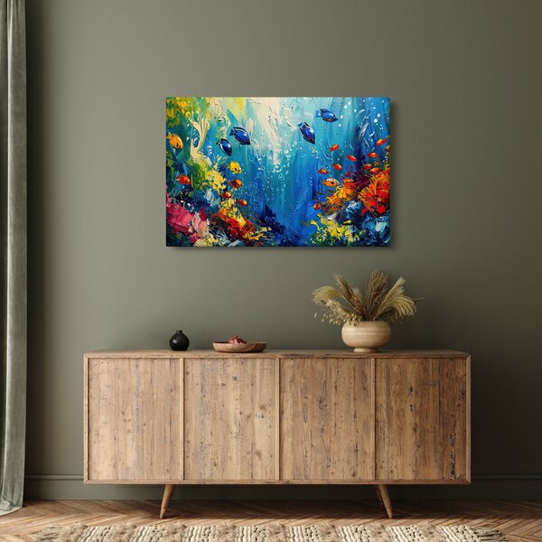 Tablou - Pictura lumii subacvatice (90x60 cm)