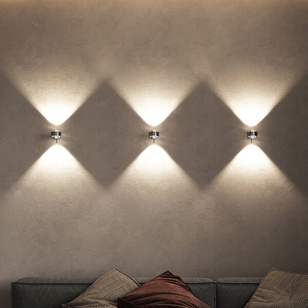 Top Light Puk Mini Wall+, G9, lentile transparente, crom, reglabil, Metalic, Camera de zi / sufragerie, Metal, Design