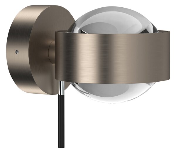 Top Light Puk Mini Wall+, G9, lentile transparente, nichel mat, reglabil, Metalic, Camera de zi / sufragerie, Metal, Design