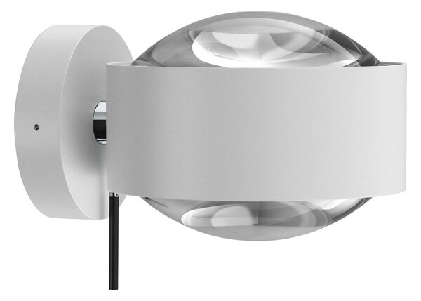 Top Light Puk Maxx Wall+, G9, lentile transparente, alb mat/cromo, reglabil, Alb, Camera de zi / sufragerie, Metal, Design