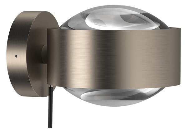 Top Light Puk Maxx Wall+, G9, lentile transparente, nichel mat, reglabil, Metalic, Camera de zi / sufragerie, Metal, Design
