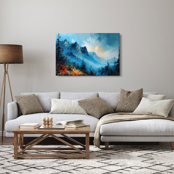 Tablou - Pictura munților (90x60 cm)