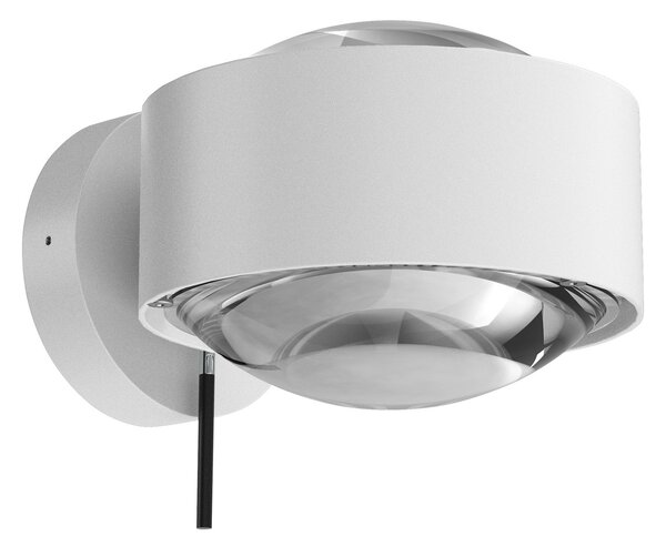 Top Light Puk Maxx Wall+, G9, lentile transparente, alb mat/cromo, reglabil, Alb, Camera de zi / sufragerie, Metal, Design