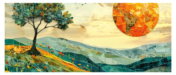 Tablou - Ilustrație peisaj (120x50 cm)