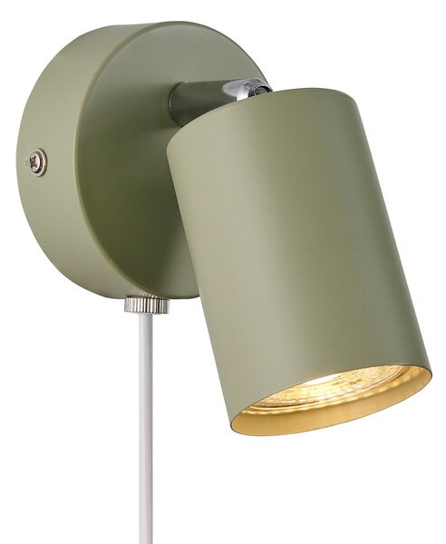 Lampă de perete Nordlux, Explore, Verde, Zona coridorului, Metal, Scandinavă