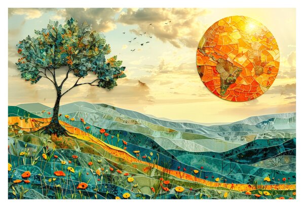 Tablou - Ilustrație peisaj (90x60 cm)