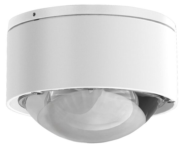Top Light Puk Mini One 2 LED Spotlight, lentilă transparentă, alb mat, reglabil, Alb, Camera de zi / sufragerie, Metal, Design
