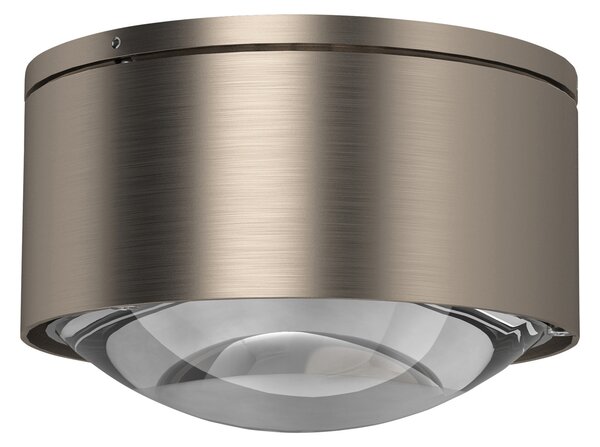 Top Light Puk Maxx One 2 LED Spotlight, lentilă transparentă, nichel mat, reglabil, Gri, Camera de zi / sufragerie, Metal, Design