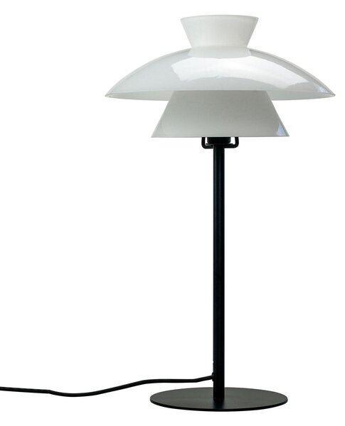 Lampă de masă Dyberg Larsen, Valby, Alb, Camera de zi, Sticlă, Scandinavă