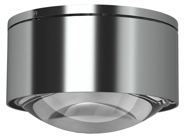 Top Light Spot Puk Maxx One 2 LED, lentilă transparentă, crom mat, reglabil, Gri, Camera de zi / sufragerie, Metal, Design