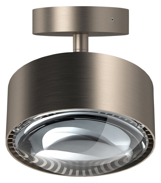 Top Light Puk Maxx Turn LED spot cu lentilă transparentă 1fl nichel mată, reglabil, Gri, Camera de zi / sufragerie, Metal, Design