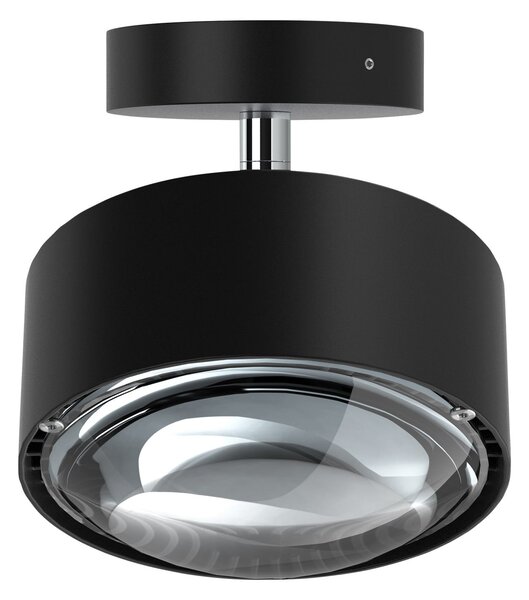 Top Light Puk Maxx Turn LED reflector cu LED-uri transparent 1fl negru mat, reglabil, Negru, Camera de zi / sufragerie, Metal, Design