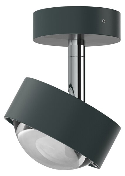 Top Light Puk Mini Turn LED spot cu lentilă transparentă 1fl antracit, reglabil, Negru, Camera de zi / sufragerie, Metal, Design