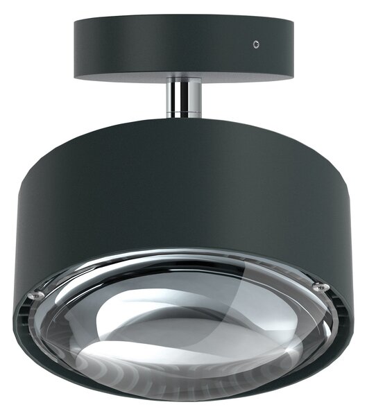 Top Light Puk Maxx Turn LED spot cu lentilă transparentă 1fl antracit, reglabil, Negru, Camera de zi / sufragerie, Metal, Design
